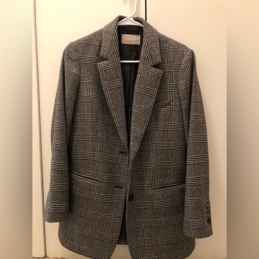 Everlane The Oversized Blazer Color: Glen Plaid Size: 0